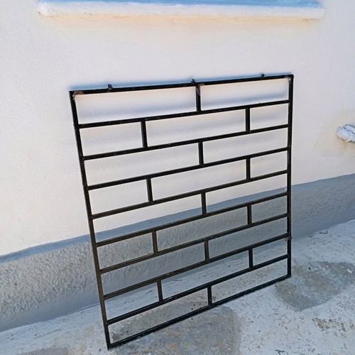 Solid iron window grille, 100x100 cm