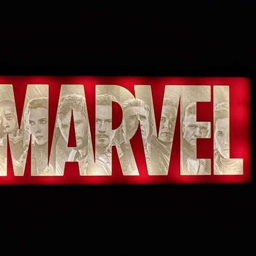 Marvel Lightbox new with Avengers Lithophane 17.5x7cm