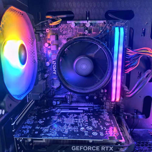 Gaming PC Ryzen 5 4500, RTX 3050, 16GB Corsair Vengeance RGB, 512GB SSD