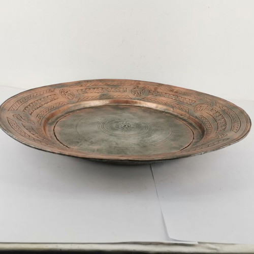 Lingeri plate engraved used, rare, from 1870 wedding era