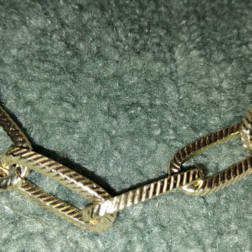 Ozze stainless steel necklace new gold tone adjustable length