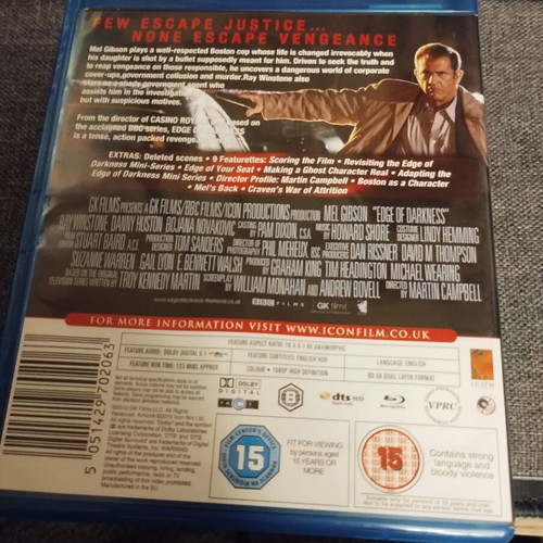 Edge of Darkness Blu-ray like new with English subtitles