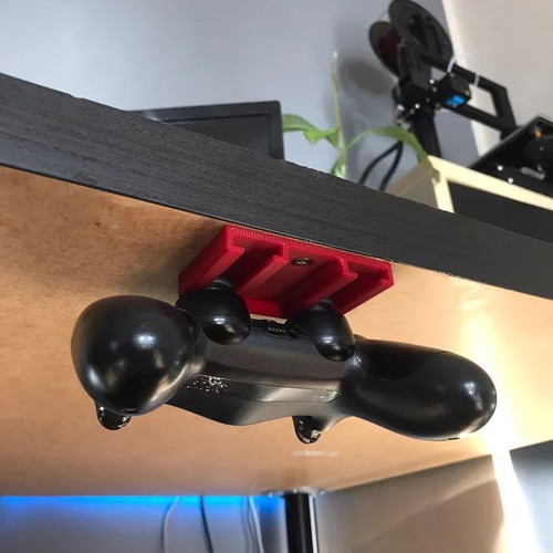 PS4 and PS5 Controller Holder for Under Desk Mounting