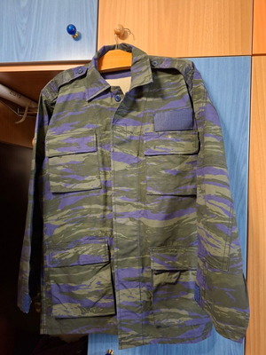 Hellenic Air Force Tigerstripe Camouflage Uniform Set, Size 58