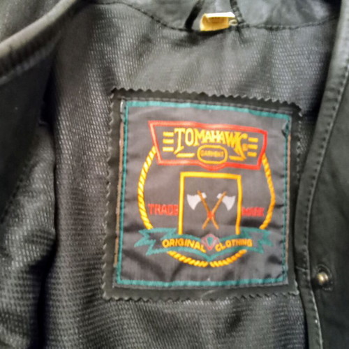 Tomahawk Women's leather jacket size M like new, black