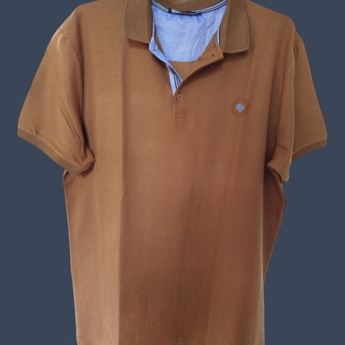 Canadian Country men's polo shirt, tobacco color, 3XL