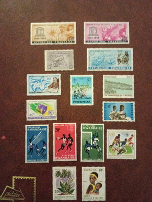 Rwanda stamps new, unsealed collectible