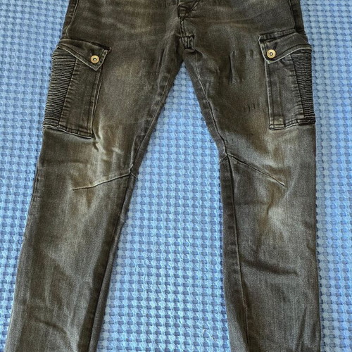 Cargo jeans pants, size Large, black