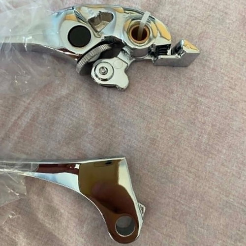 Motorcycle Levers Brake and Clutch Adjustable, New Chrome