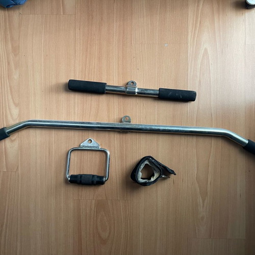 Alpine G41 fitness machine used with 3 handles and adjustable weights
