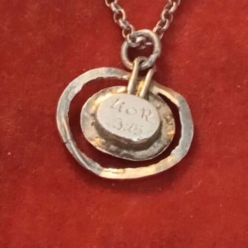 Silver necklace 925 with opal like new