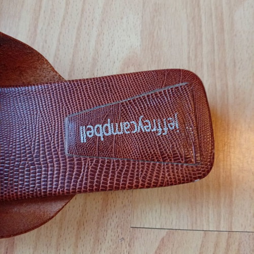 Jeffrey Campbell leather women's mule size 41 used, brown