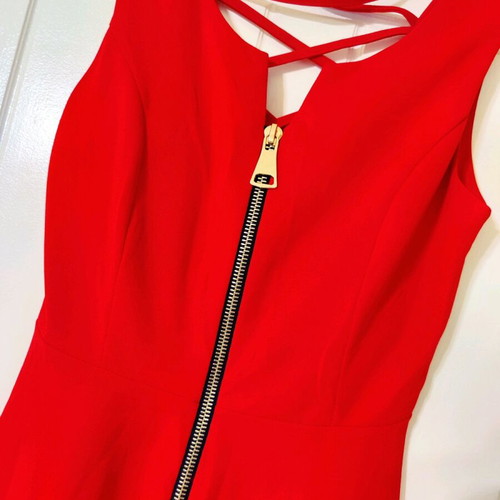 Mini red dress Fullah Sugah like new with zipper alpha line