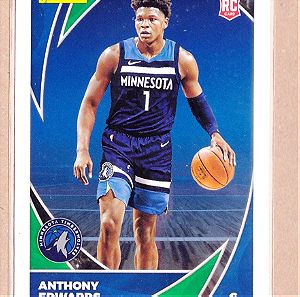 ANTHONY EDWARDS RC 2020-21 Panini Stickers & Cards #C81rookie card NBA