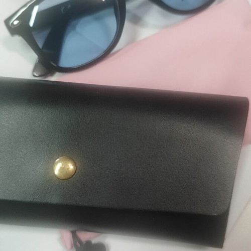 Riverio Unisex Sunglasses Black Frame with Blue Lenses new