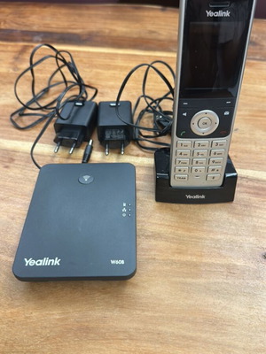 Yealink W60B DECT IP Phone σαν καινούργιο, ασύρματο μαύρο