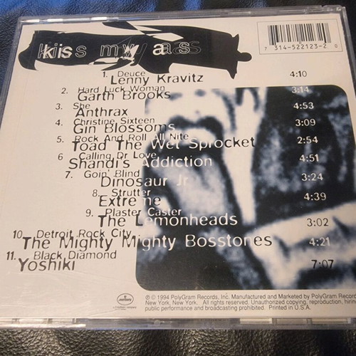 KISS Kiss My Ass CD like new, rock