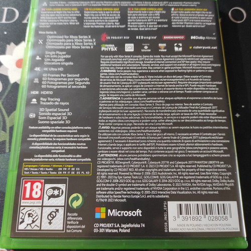 Cyberpunk 2077 Ultimate Edition Xbox Series X like new, English version