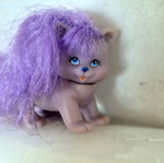 My Little Pony Lady Lovely Locks φιγούρα γατάκι 1988, μωβ λιλά