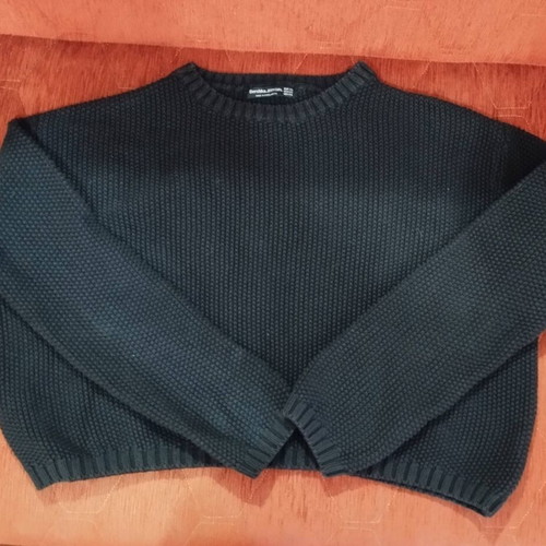Bershka knit sweater like new, black, size XS
