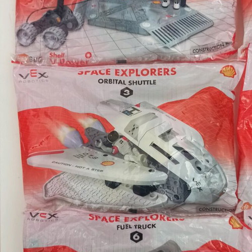Shell Vex Robotics Space Explorers set of 6 educational assembly toys new