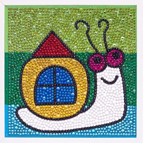 Diamond painting kit Snail 15x15 cm like new