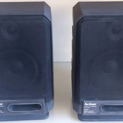 TecSonic ES-9 Bass Reflex bookshelf speakers pair