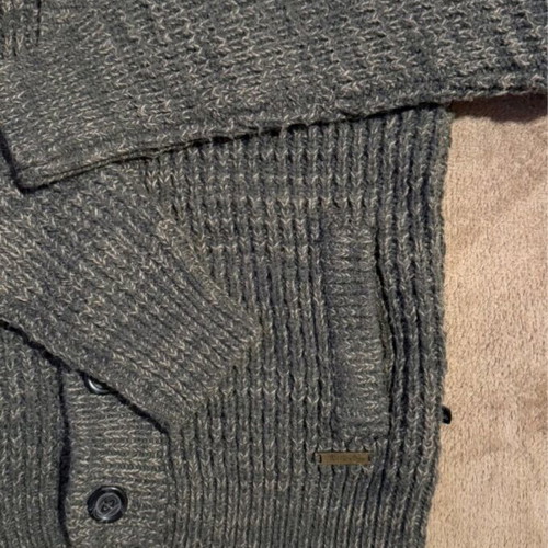 Men's knitted cardigan Nazareno Gabrielli grey like new, size L