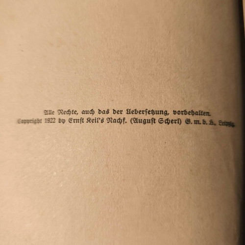 Die Mutter German book used, 1922 edition