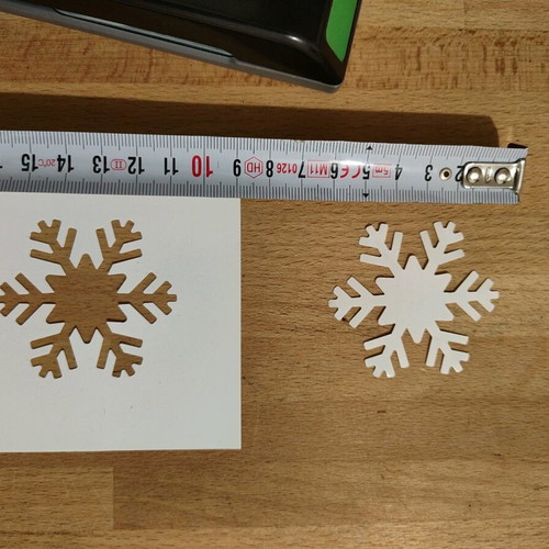 Snowflake paper punch used