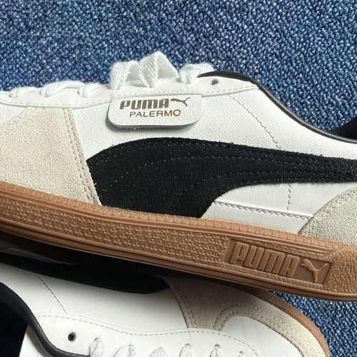 Puma Palermo women's sneakers size 40, black and white