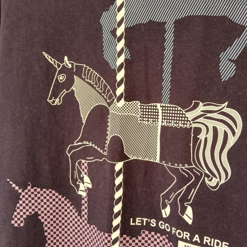 T shirt Antony Morato with unique print, like new, XL, dark blue