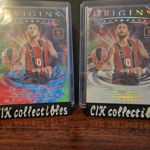 Euroleague Panini Origins Baskonia Markus Howard cards new
