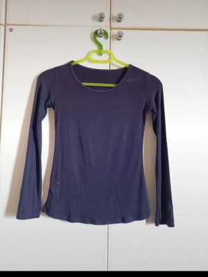 Purple long-sleeve blouse simple like new, size S