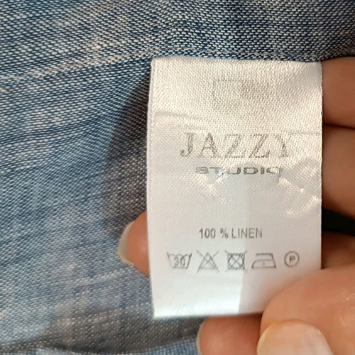Jazzy Studio linen shirt gray size M like new