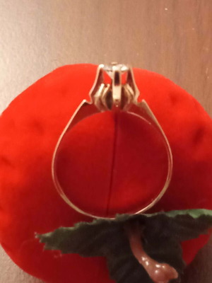 Δαχτυλίδι μονόπετρο 9 καρατίων με ζιργκόν σαν καινούργιο, χρυσαφί