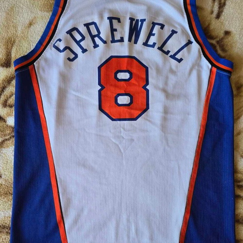 Champion New York Knicks Latrell Sprewell 8 Jersey size M used
