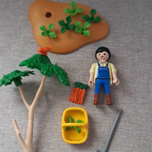 Playmobil farmer in the garden like new