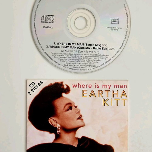 Eartha Kitt Where Is My Man CD single like new