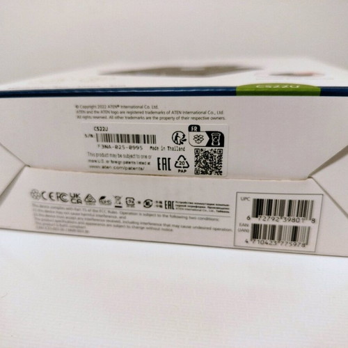 ATEN CS22U 2-Port USB VGA KVM Switch like new