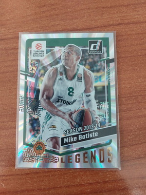 Panini Donruss Euroleague 2023-2024 Mike Batiste numbered Holo Laser card like new