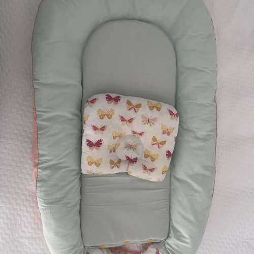 Baby nest with pillow used