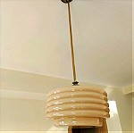  Φωτιστικό οροφής elio Martinelli Made in Italy 1964. Διάμετρος γυαλιού 30 εκατοστά, ύψος γυαλιού 15 εκατοστά