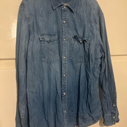 Tex Man denim shirt XXL like new, 100% cotton, blue
