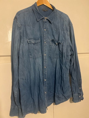 Tex Man denim shirt XXL like new, 100% cotton, blue