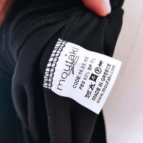 Moutaki black velvet texture pants like new, size S/M