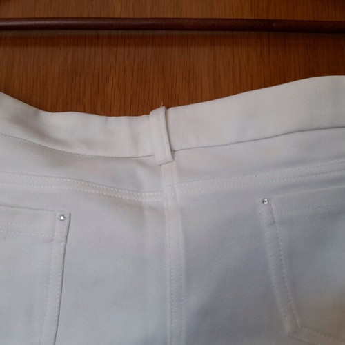 Woman's trousers white used, size M, elegant