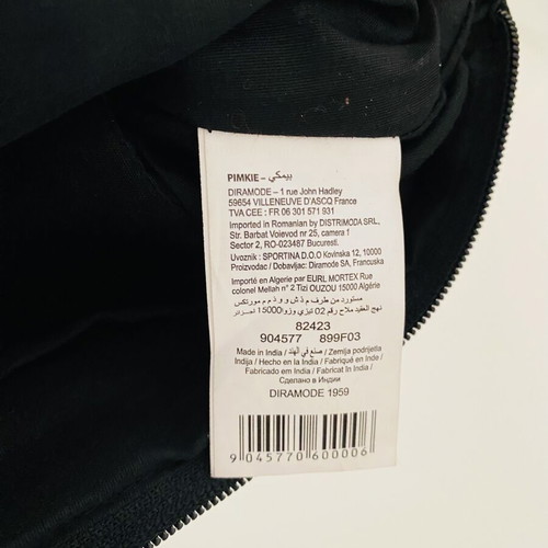 Pimkie embroidered wrist bag like new, black