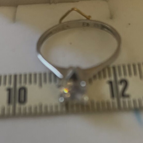 375 gold solitaire ring