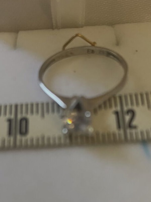 375 gold solitaire ring